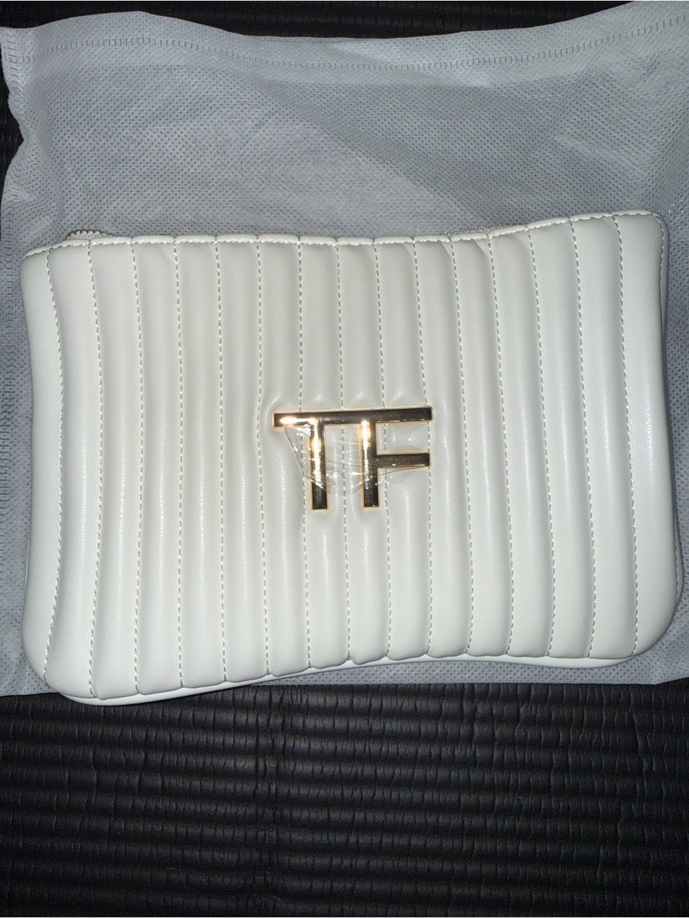 TOM FORD White Women's Handbag/makeup Pouch